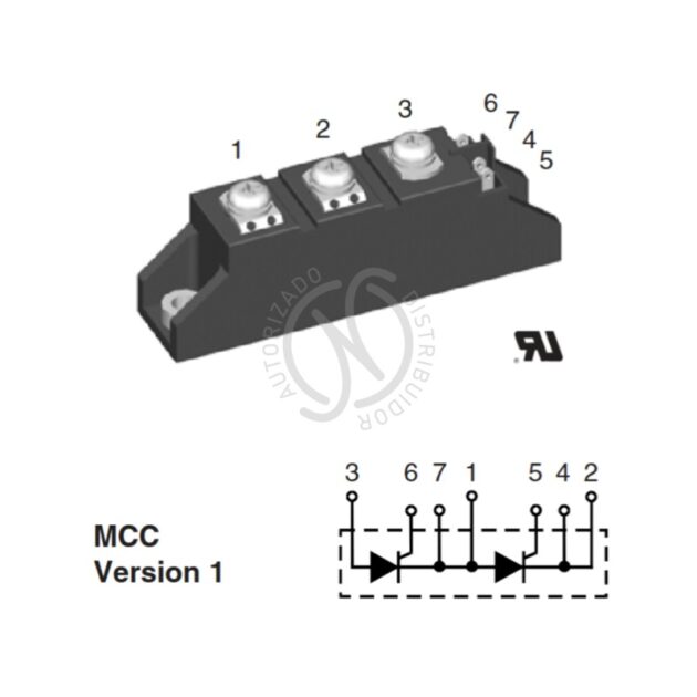 MCC56-16io1B - Módulo SRC 2x94A 1600V - Imagen 2